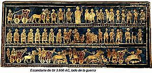 Arte Sumerio. El estandarte de Ur.