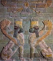 Arte Persa Aqueménida. Esfinge androcéfala. Palacio de Susa.