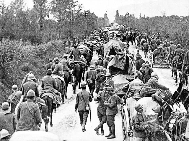 IL FRONTE OLTREPASSATO DAGLI AUSTRIACI