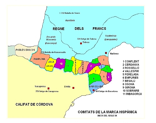 Ruptura del casal de Barcelona amb els francs