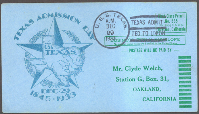 Texas Admited to the Union