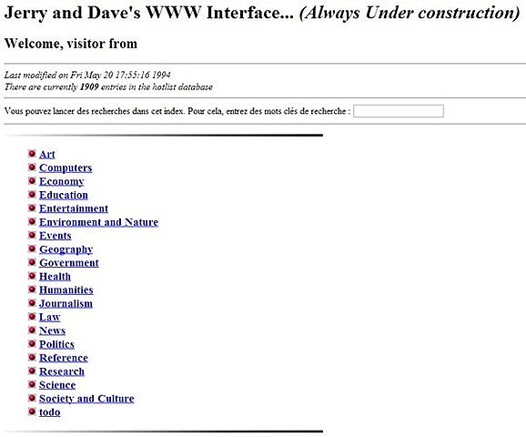 Jerry's Guide to the World Wide Web