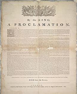Proclamación real de 1763