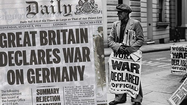 (EU) Britain declares war on Germany (1914)