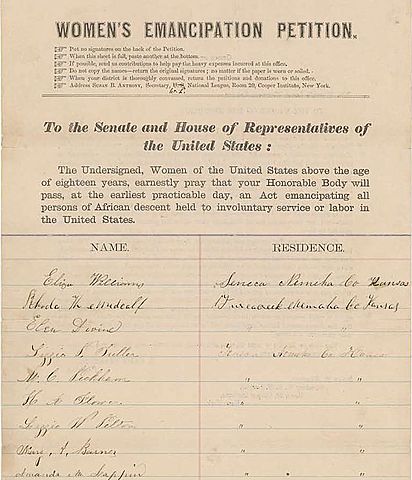Helped  establish an amendment that gave women the right to vote