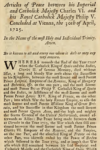 Peace treaty between France and Tuscany.