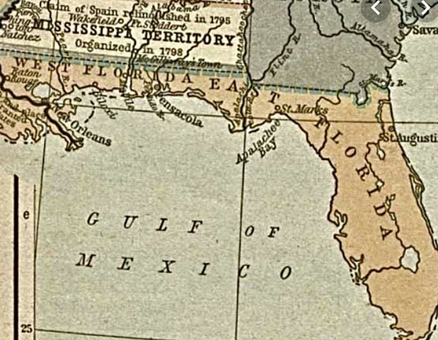 Spain cedes Florida to the United States