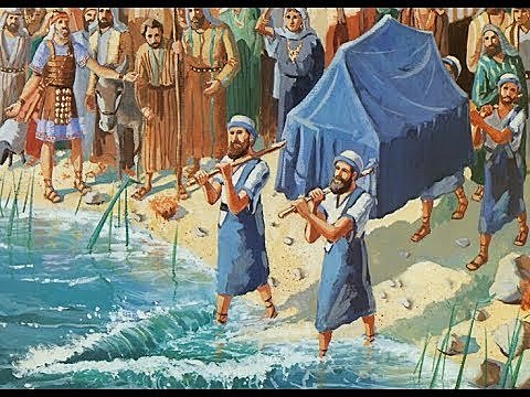 Israel crosses the Jordan River and builds altar of remembrance