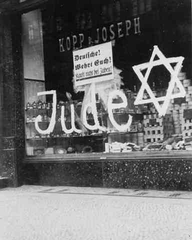 Boycot of Jewish shops and businesses.