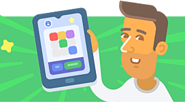 Timeline: "История появления задач на смекалку" -лента времени от команды "Юные гении"