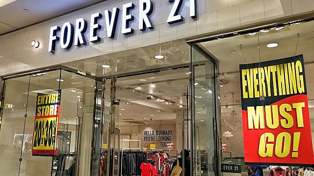 Forever 21 se declara en bancarrota