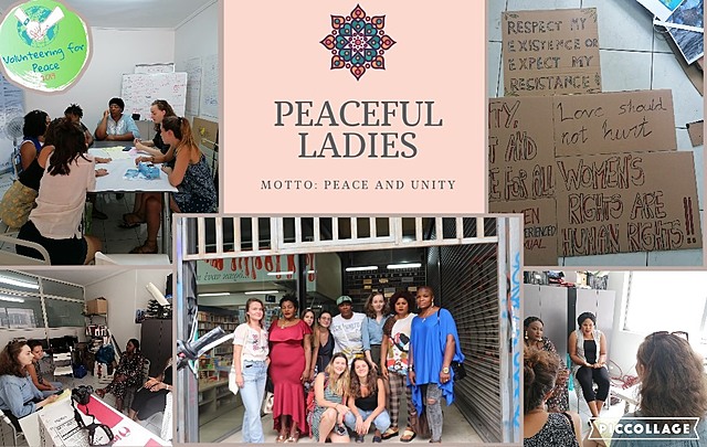 Pic collage with Volunteering for Peace