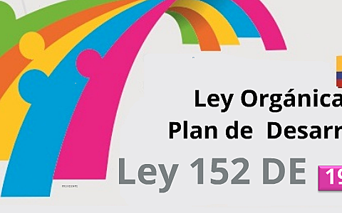 Ley 152 de 1994  Ley orgánica del plan de desarrollo