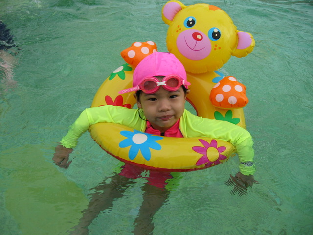 The first time I was touch the water!