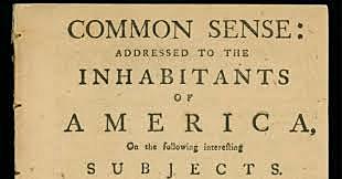 "common sense" published by Thomas paine