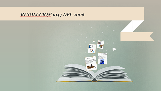 Resolución 1043 del 2006