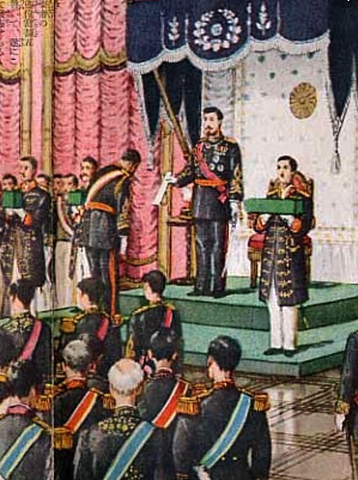 Meiji Constitution Enacted