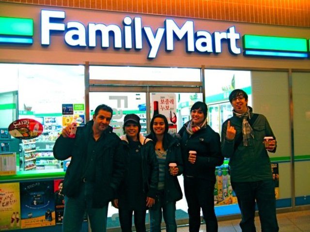 My family visits Korea