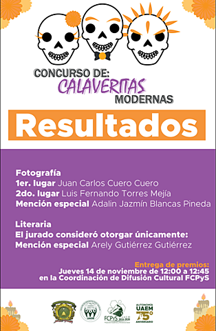 Mención especial en el concurso de calaveritas
