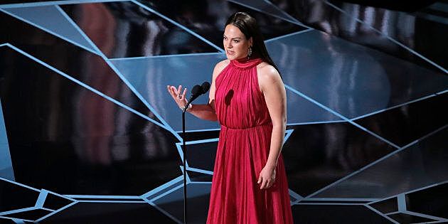 Daniela Vega, the star of Oscar-winning foreign film "A Fantastic Woman," becomes the first openly transgender presenter in Academy Awards history