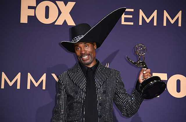 Billy Porter becomes the first openly gay black man to win the Emmy for best lead actor in a drama series.