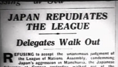 Japan Leaves the League of Nations