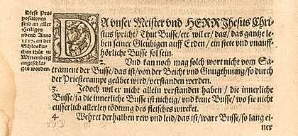 "LAS NOVENTA Y CINCO TESIS" MARTÍN LUTERO