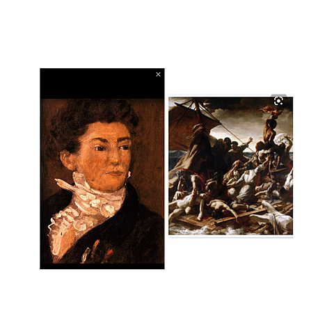 Viene dipinto "La zattera della medusa"