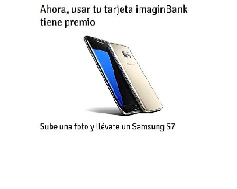 Un Samsung a cambio de usar tu tarjeta