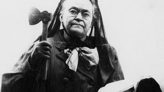 Carrie Nation and the Temperance Act