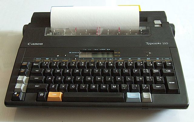 Máquina de escribir electrónica