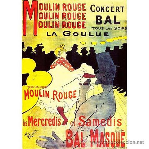 Cartel del Moulin Rouge - Tolouse-Lautrec