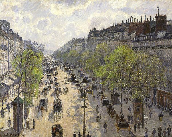 El bulevar de Montmartre en primavera - Pissarro