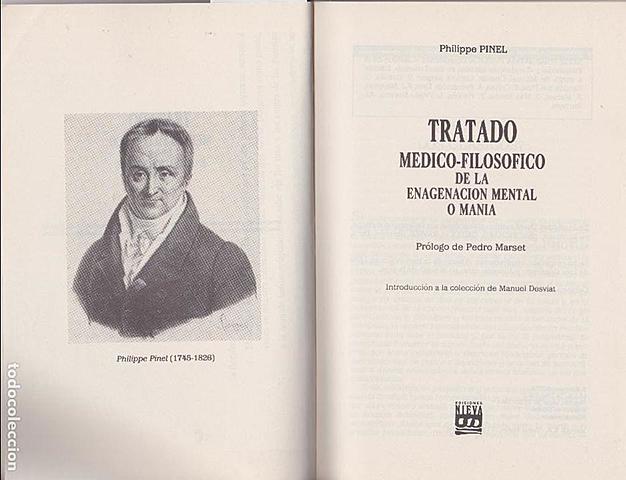 Esquirol E Tratado Completo de las Enagenaciones Mentales, consideradas bajo su aspecto Médico, Higiénico y Médico Legal. Imprenta del Colegio de Sordo-Mudos. Madrid. Traducido por D. Raimundo de Monasterio y Correa.