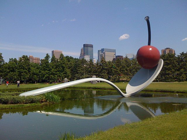 Claes Oldenburg and Coosje van Bruggen - Spoonbridge and Cherry