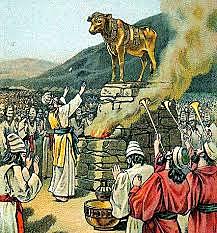 Israel falls and worships other gods