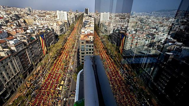 Barcelona torna a ser el centre de la mobilització en la Diada del 2014