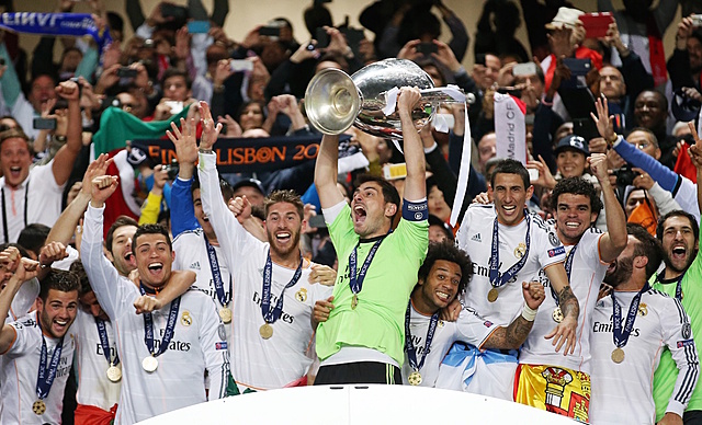 Gana su primera Champions League con el Real Madrid