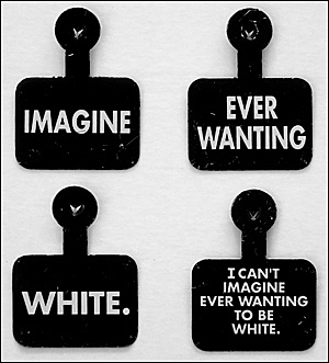 "Admission Button" 1993. Daniel J Martinez