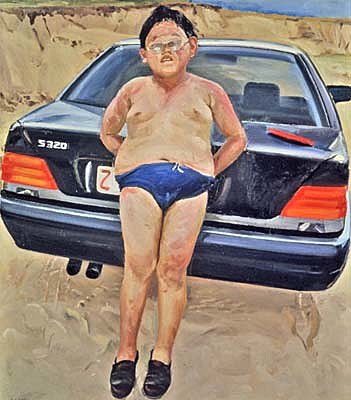 "Fat Grandson" 1996. Liu Xiaodong
