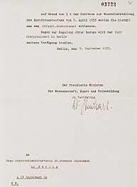 The Law for the Restoration of Professional Civil Services