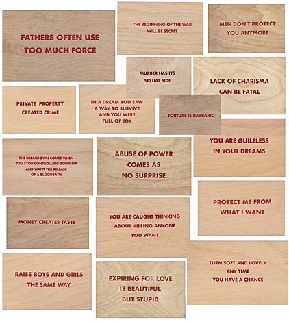 "Truisms and Survival Series" 1996. Jenny Holzer