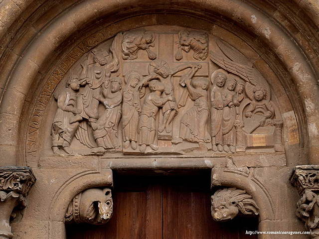 ESCULTURA: San Isidoro de León. Puerta del perdón.