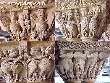 ESCULTURA: Capiteles de Santo Domingo de Silos.