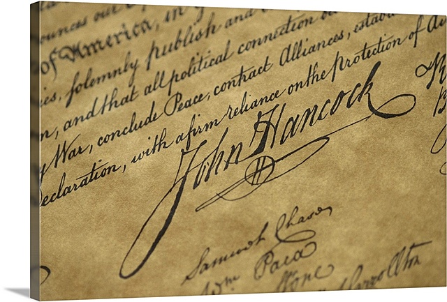 First signing of the D.O.I