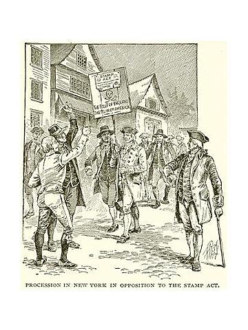 Opposition to the stamp act