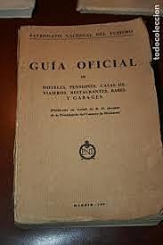 Primera guía oficial de hoteles y restaurantes