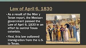 law of April 6 1830