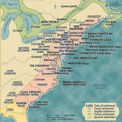 Timeline: 17th Century United States