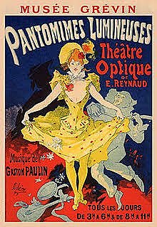Póster del Musée Grévin, Pantomimes Lumineuses - Chéret